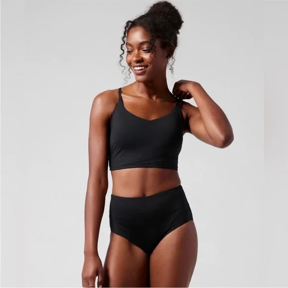 NWT! Athleta Black Ventura Crop Bikini Top D-DD - Multiple Sizes 💙